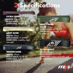 LT00116 FX FFEXS vastuskuminauhat 5 kpl, 2 m